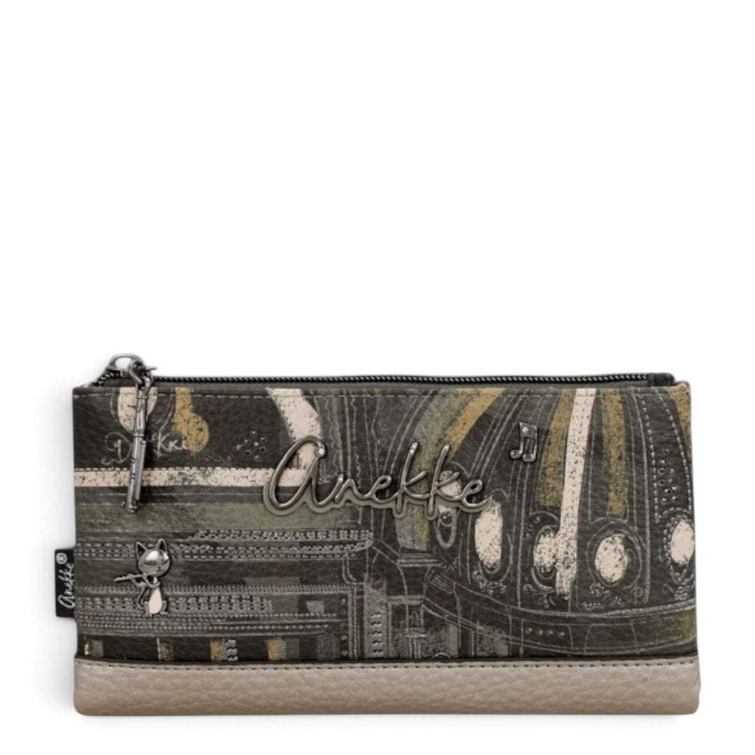 ada-shoes.ro Anekke Melody casual wallet with RFID protection, featuring a decorative print and zip closure.