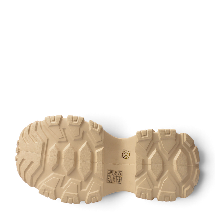 ada-shoes.ro beige chunky rubber sneaker sole with deep tread pattern for traction