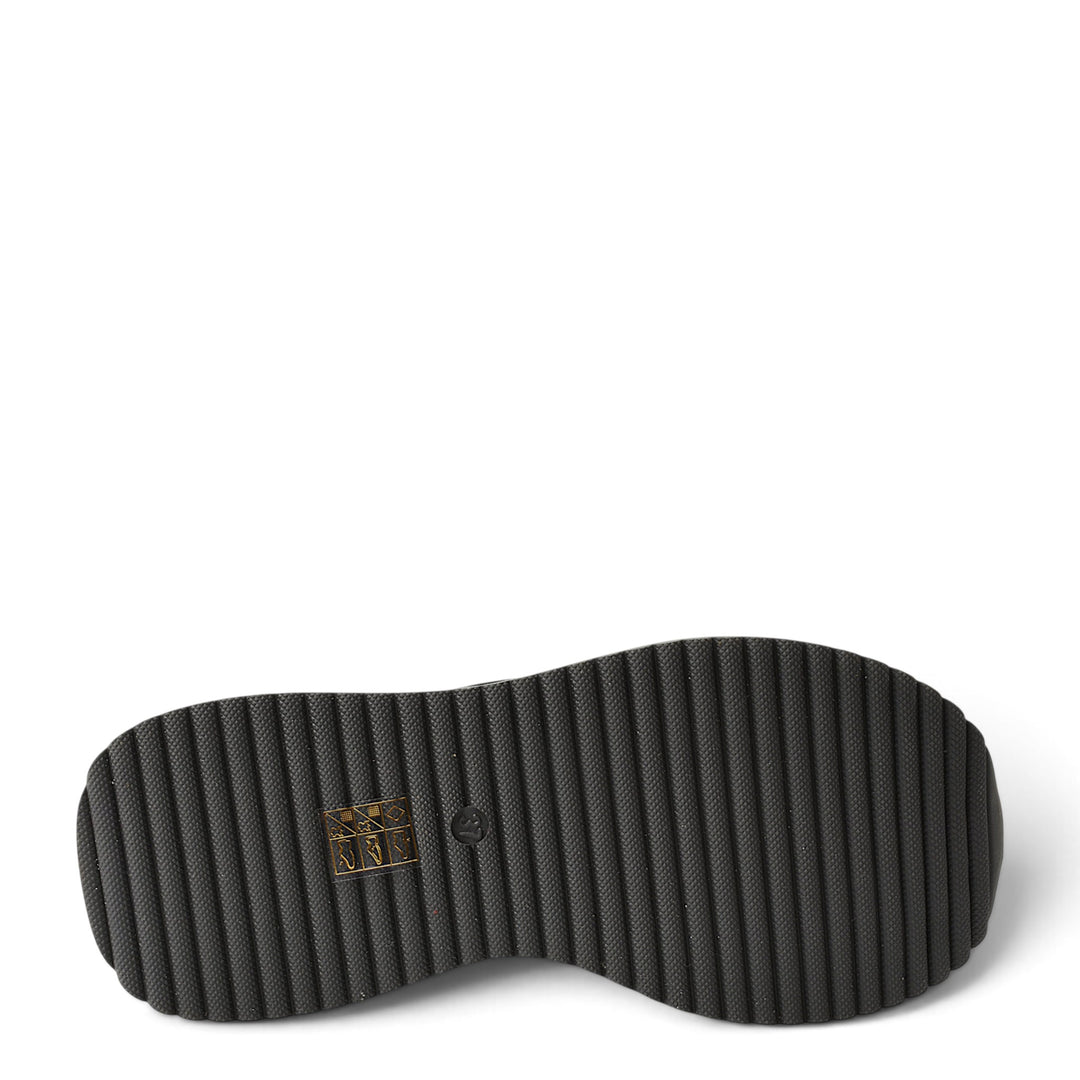 ada-shoes.ro Franco Gerardo black casual boot sole with a ridged, lightweight design for better grip and comfort.