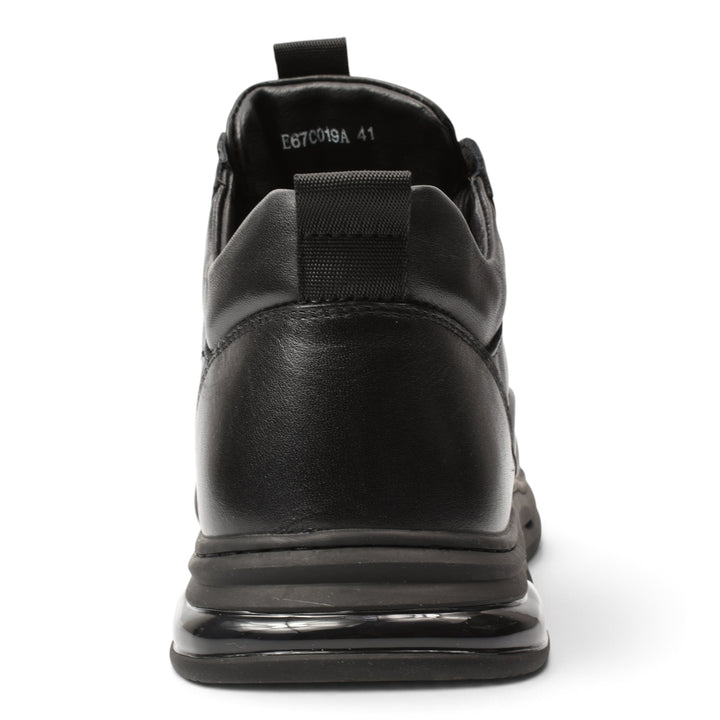 Back view of black leather Otter Ghete Sport E670019A men&