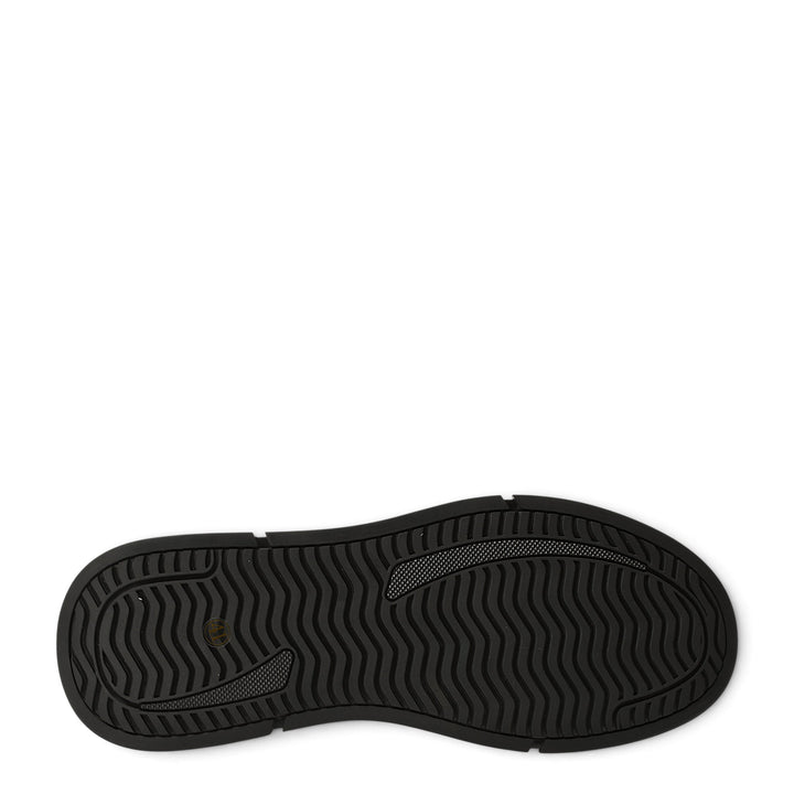 Black rubber outsole of Franco Gerardo F697-N sneakers from ada-shoes.ro, showing a wavy tread pattern for grip.