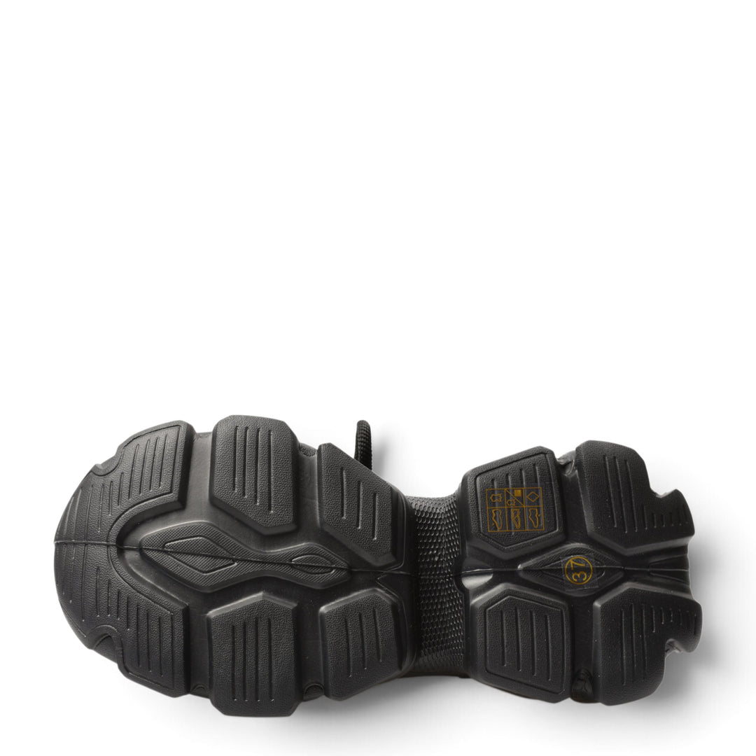 Black rubber sole of a Franco Gerardo sneaker from ada-shoes.ro, showing the textured tread pattern and size 37 mark.