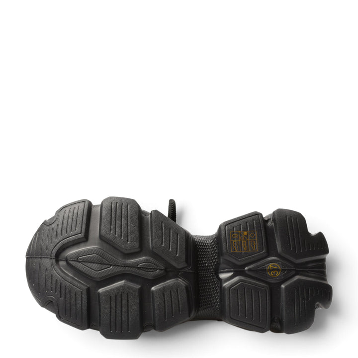 Black rubber sole of a Franco Gerardo sneaker from ada-shoes.ro, showing the textured tread pattern and size 37 mark.