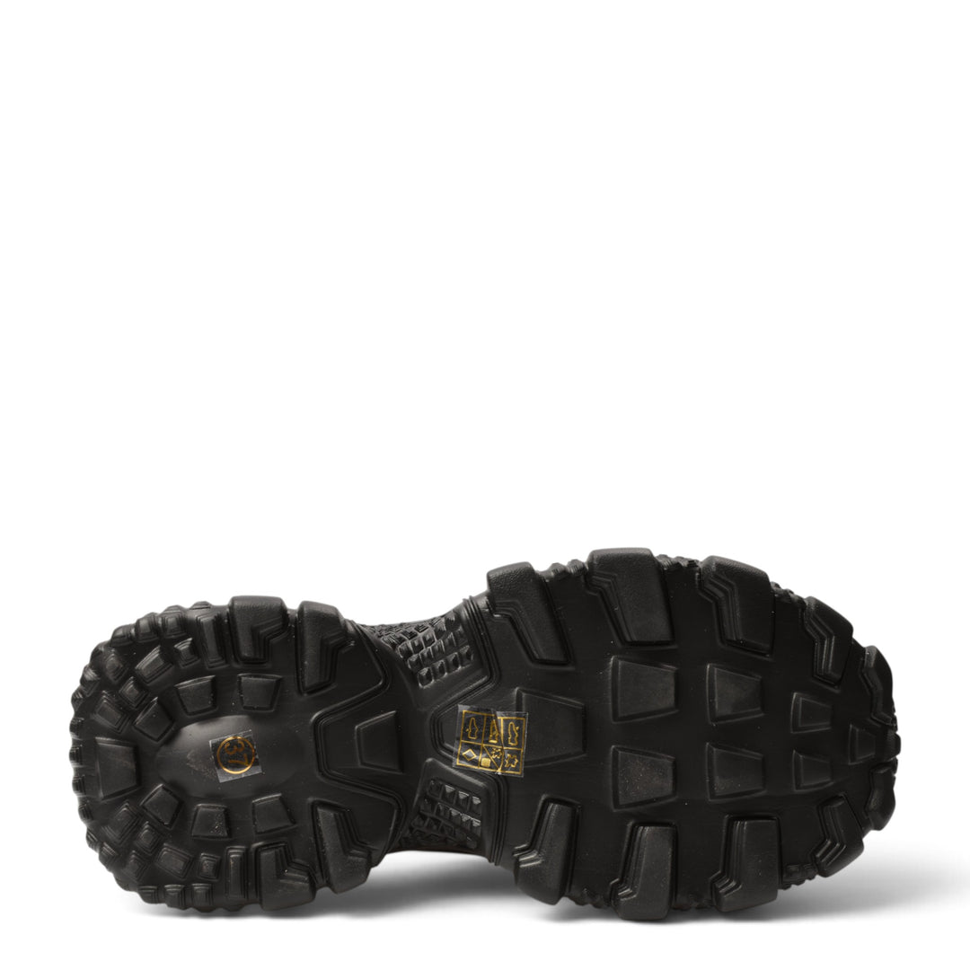 ada-shoes.ro black leather sneaker sole with a chunky, flexible tread pattern for stability and grip
