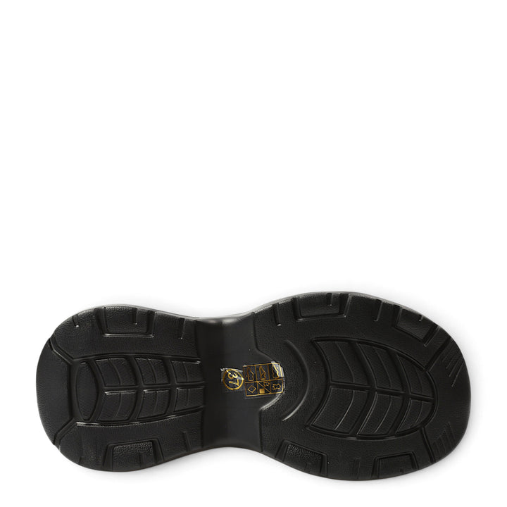 ada-shoes.ro black sport boot sole with a textured tread pattern for grip and a 5 cm platform height