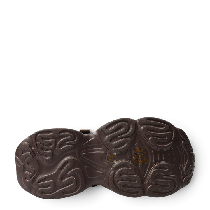 ada-shoes.ro Franco Gerardo brown sneaker sole with a flexible, textured tread pattern for grip and stability.