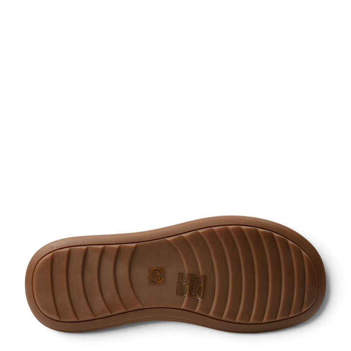 ada-shoes.ro casual shoe sole in brown with a flexible, textured tread pattern for stability and grip.