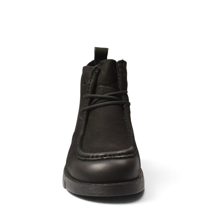 ada-shoes.ro Formazione black casual ankle boots with lace-up and zipper closure, featuring a flexible 3cm sole.