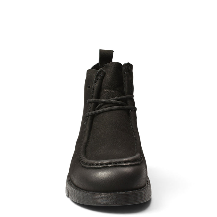 ada-shoes.ro Formazione black casual ankle boots with lace-up and zipper closure, featuring a flexible 3cm sole.