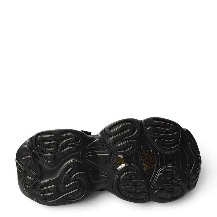 ada-shoes.ro Franco Gerardo black sneaker sole with a flexible, textured pattern for traction and stability.