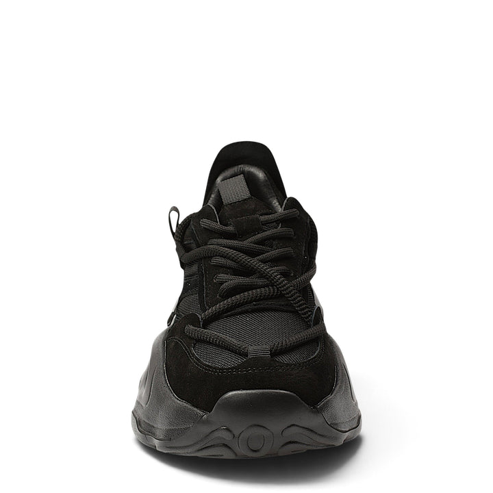 ada-shoes.ro Franco Gerardo 2586-N black sneakers made of suede and textile with a thick flexible sole