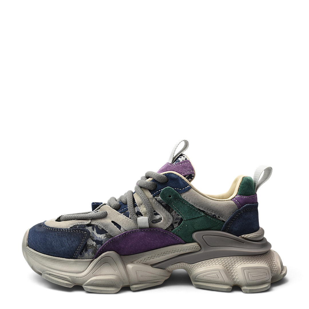 ada-shoes.ro Franco Gerardo casual sneakers in multi-colored leather with a chunky platform sole and lace-up closure