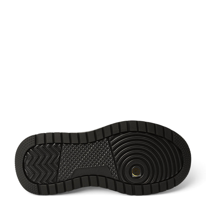 ada-shoes.ro Franco Gerardo black leather sneaker sole with a textured, flexible, and durable tread pattern.