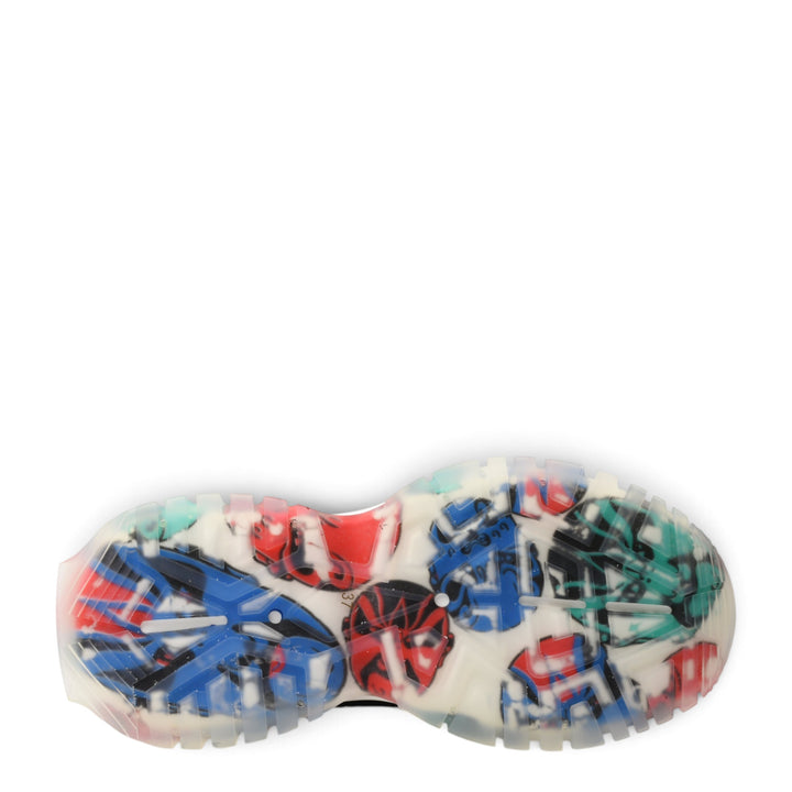 ada-shoes.ro Franco Gerardo sneakers featuring a unique multicolored patterned tread on a flexible white sole