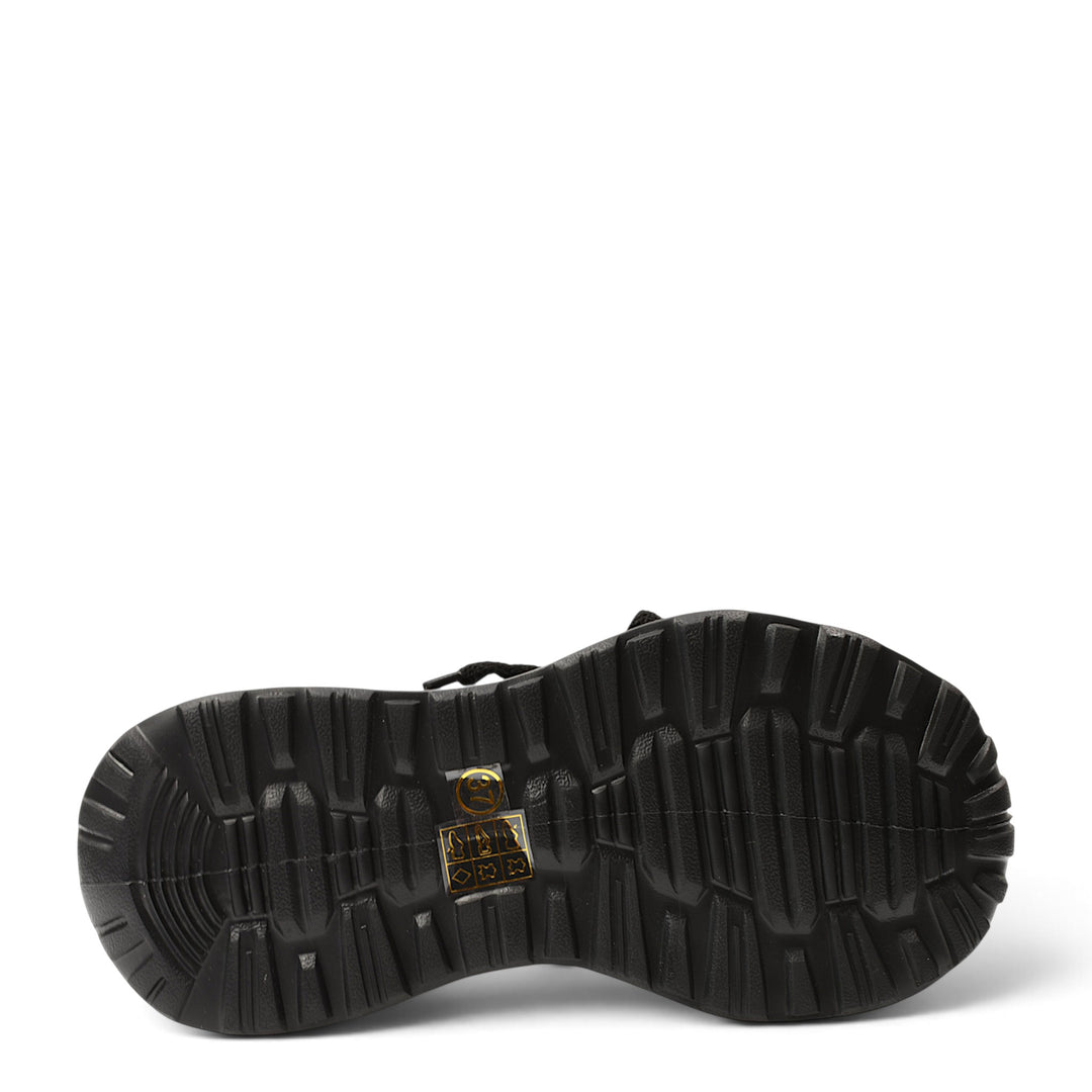ada-shoes.ro Franco Gerardo black suede sneakers showing the durable, flexible treaded rubber sole