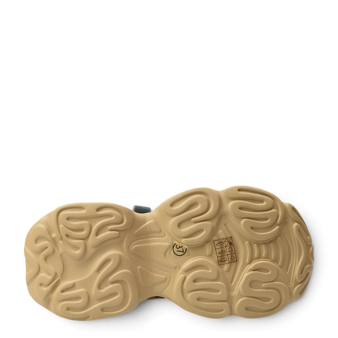 ada-shoes.ro Franco gerardo sneakers 2586-V showing the beige flexible textured rubber sole from a bottom view