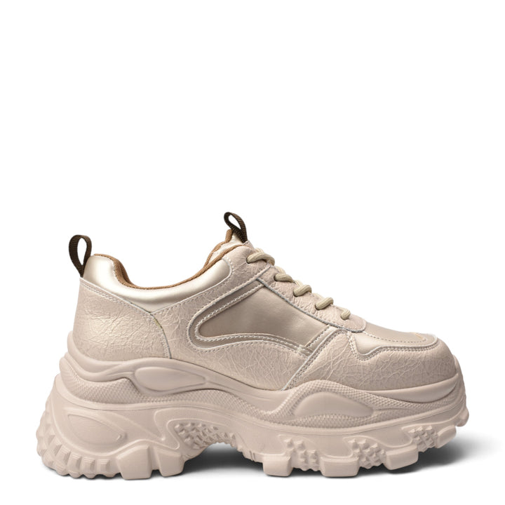 ada-shoes.ro grey leather sneakers with a chunky platform sole and lace-up closure for a modern casual look