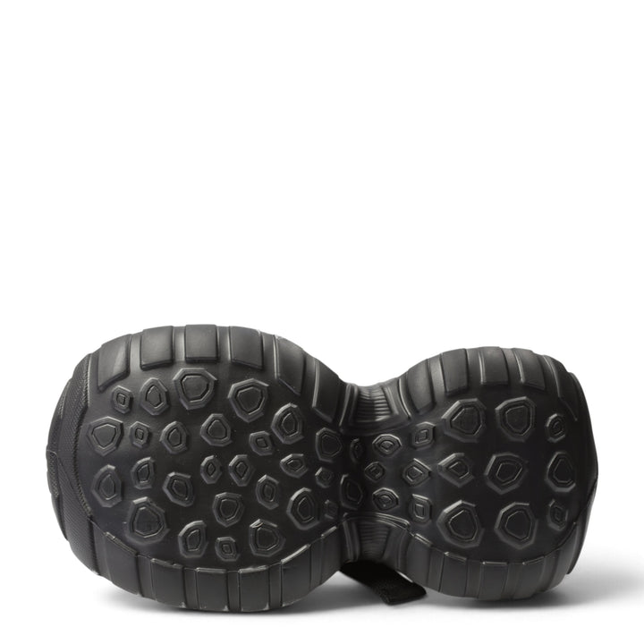 ada-shoes.ro Gryxx black suede sneakers featuring a thick, flexible 6cm platform sole with a textured tread pattern.