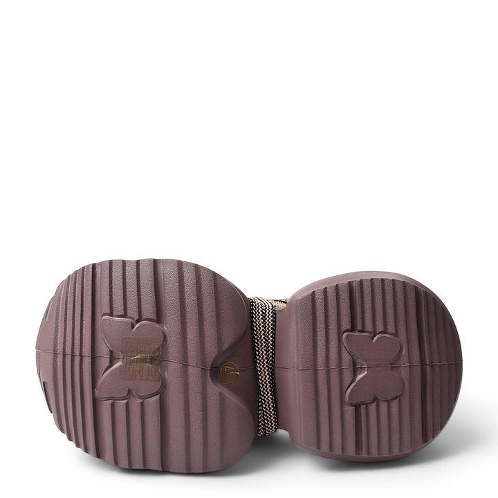 ada-shoes.ro Gryxx purple suede sneakers showing the textured rubber sole with butterfly detail