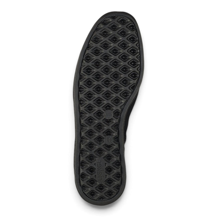 ada-shoes.ro Rieker black casual boot sole with a durable, flexible tread pattern for stability and grip.