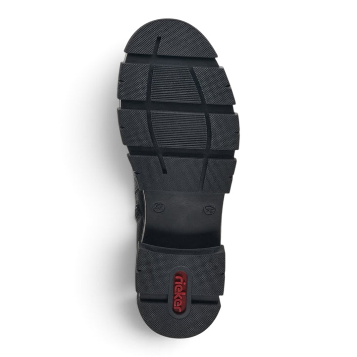 ada-shoes.ro Rieker black boot sole with Antistress technology and flexible tread pattern for stability