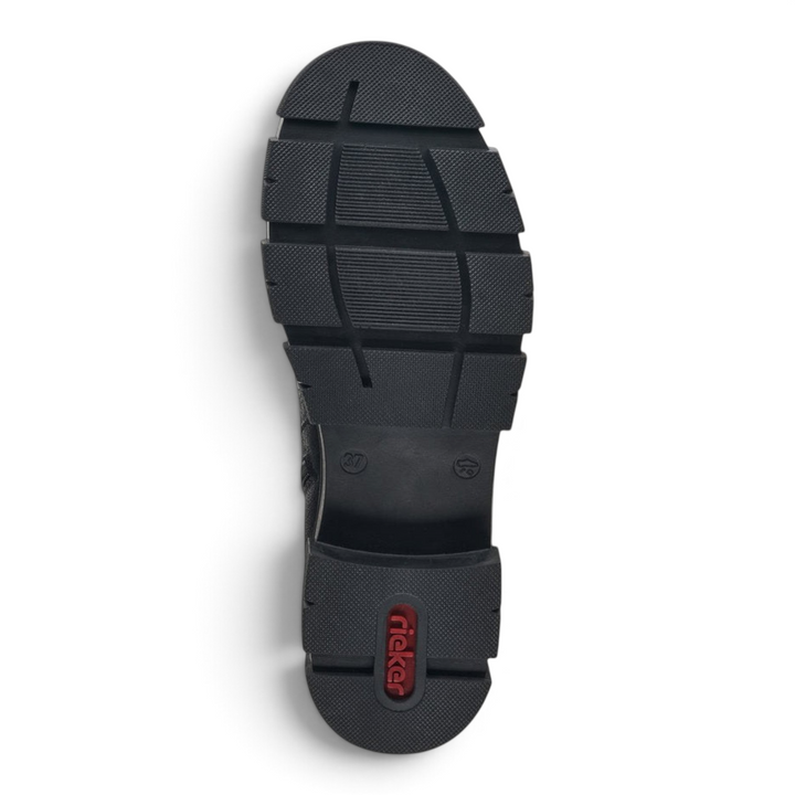 ada-shoes.ro Rieker black boot sole with Antistress technology and flexible tread pattern for stability