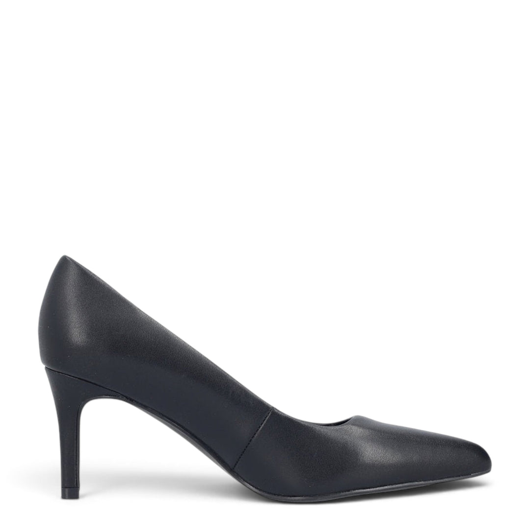 ada-shoes.ro Rieker black leather stiletto pumps with a pointed toe and 7 cm heel for a sophisticated office look.