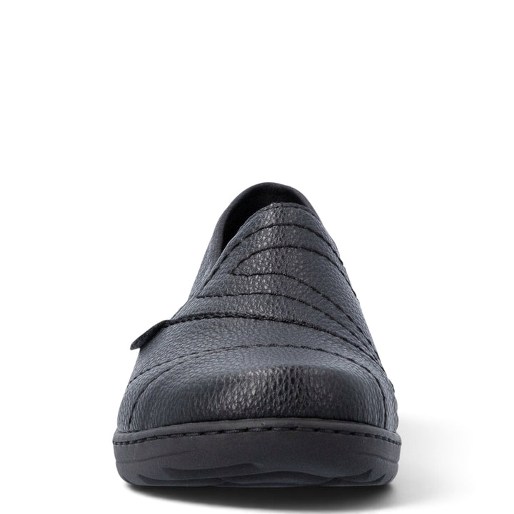 ada-shoes.ro Rieker black slip-on casual shoes with extra wide H fit, textured synthetic leather and elastic inserts