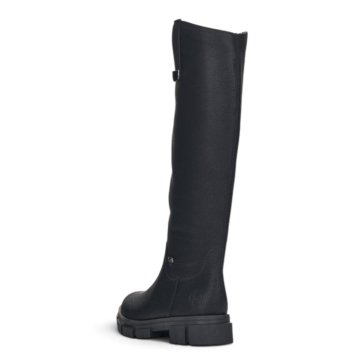ada-shoes.ro Rieker black waterproof knee-high boots with TEX membrane, wool lining, and flexible antistress sole