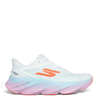 ada-shoes.ro Skechers SKX Aero Burst-Si women's white trainers with carbon-infused sole and slip-in technology.