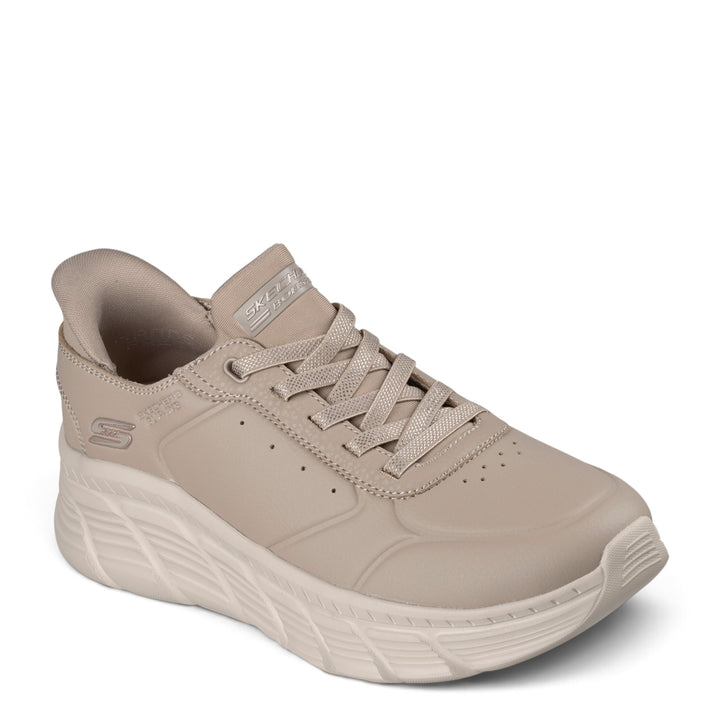 ada-shoes.ro Skechers Bobs B Flex Hi beige sneakers with Slip-Ins technology and cushioned memory foam insoles.