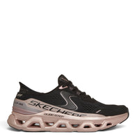 ada-shoes.ro Skechers Glide-Step Altus-Starlight Shine black and rose gold slip-in trainers with memory foam sole