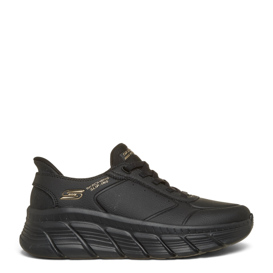 ada-shoes.ro SKECHERS Bobs B Flex Hi black slip-in sneakers with memory foam and thick cushioned sole