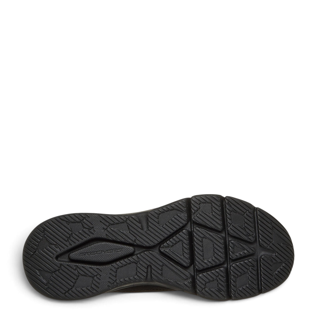 Black rubber outsole of Skechers Bobs Arch Fit Elev8 sneakers from ada-shoes.ro featuring a textured grip pattern