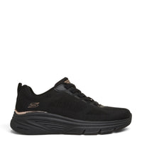 ada-shoes.ro Skechers Bobs Arch Fit Elev8 black knit sneakers with cushioned arch support and flexible sole