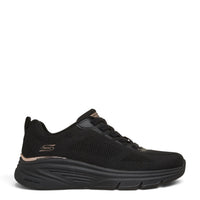 ada-shoes.ro Skechers Bobs Arch Fit Elev8 black knit sneakers with cushioned arch support and flexible sole