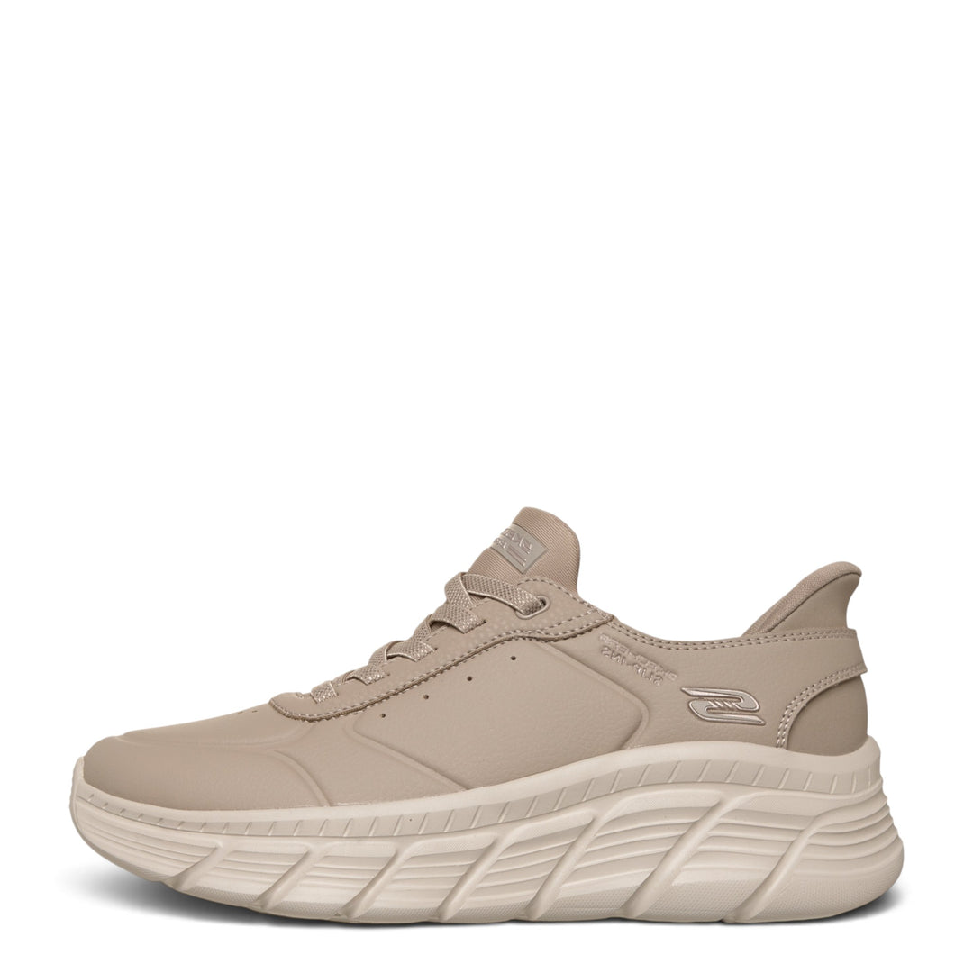 ada-shoes.ro SKECHERS Bobs B Flex Hi beige sport-casual sneakers with Memory Foam and Slip-Ins technology