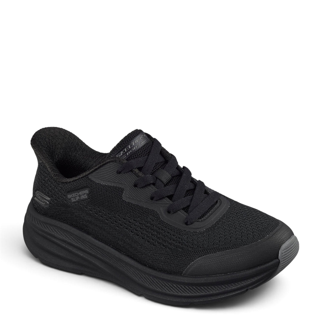 ada-shoes.ro Skechers Bobs Skillz Airy Str all black slip-in sneakers with memory foam and cushioned sole