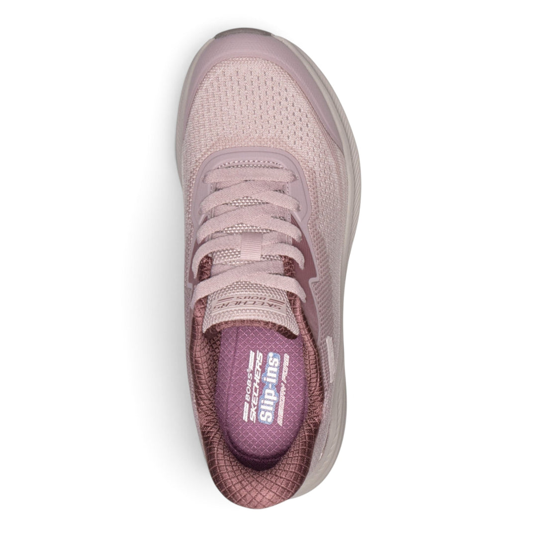 ada-shoes.ro Skechers Bobs Skillz Airy Stride mauve mesh sneakers with slip-in design and memory foam insoles