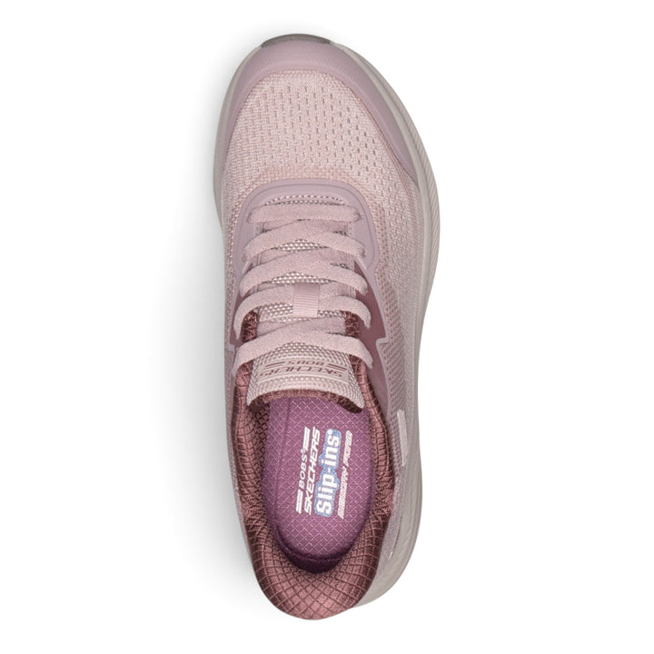 ada-shoes.ro Skechers Bobs Skillz Airy Stride mauve mesh sneakers with slip-in design and memory foam insoles