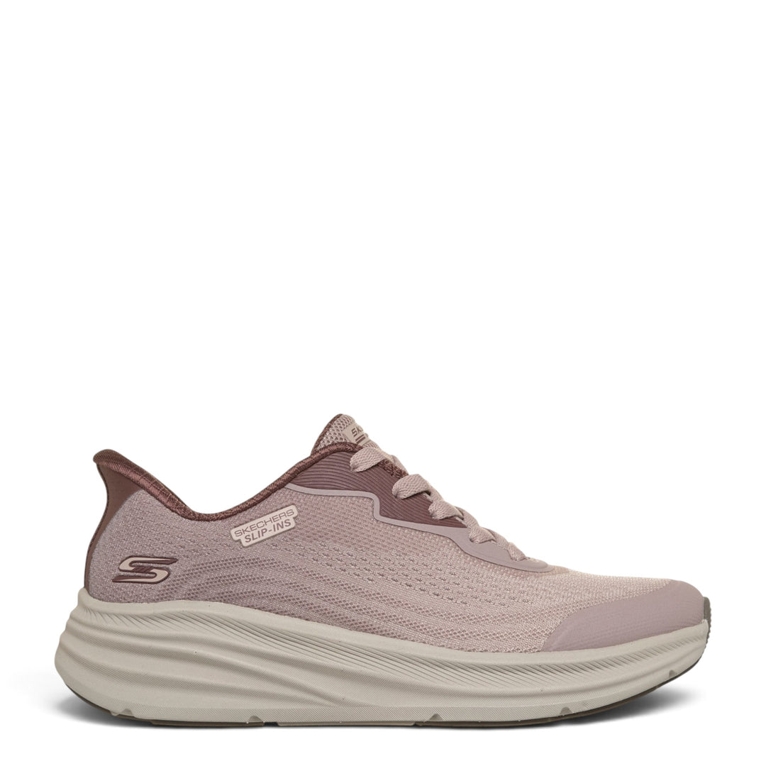ada-shoes.ro Skechers Bobs Skillz Airy Stride mauve mesh slip-in sneakers with memory foam and thick cushioned sole