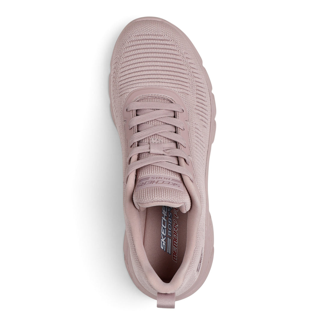 ada-shoes.ro Skechers Bobs B Flex Hi-Flying Hi sneakers in powder pink knit fabric with Memory Foam insoles