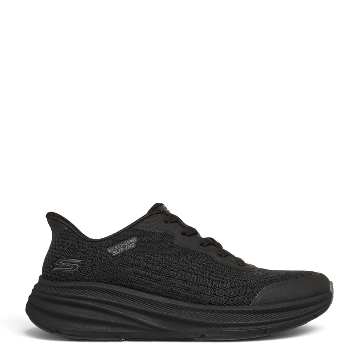 ada-shoes.ro Skechers Bobs Skillz Airy Str all black slip-in sneakers with cushioned memory foam sole