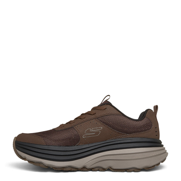 ada-shoes.ro SKECHERS Relaxed Fit Max Cushioning Zirrus brown mesh sneakers with thick cushioned sole