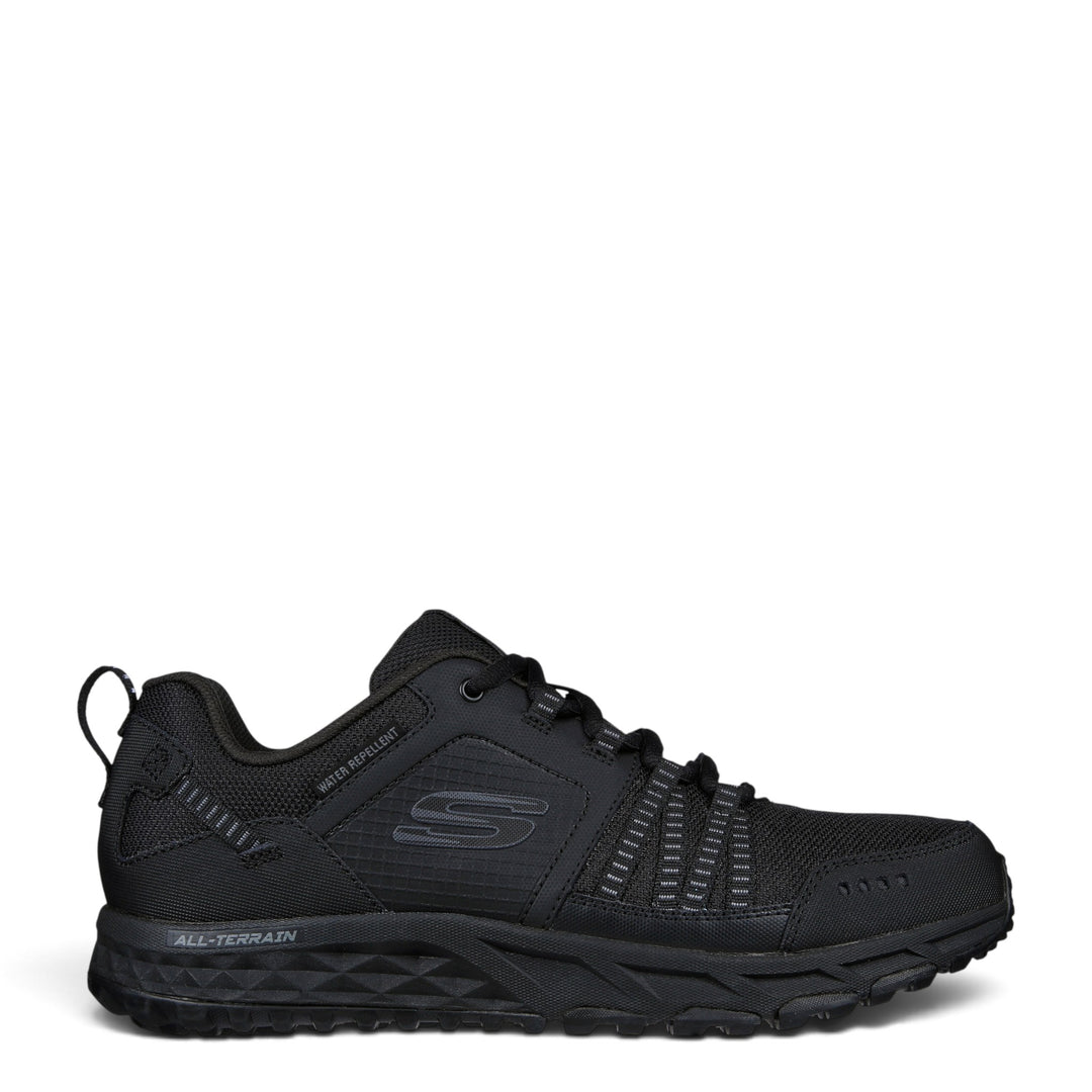 ada-shoes.ro SKECHERS Escape Plan black water-repellent trail sneakers with memory foam and all-terrain grip sole