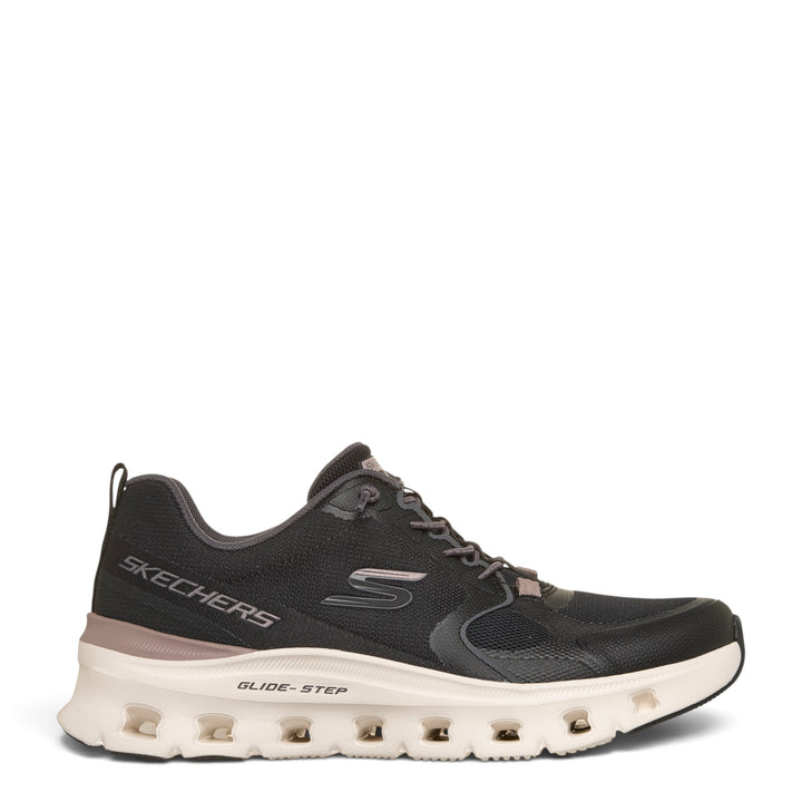 ada-shoes.ro Skechers Glide-Step Pro black sneakers with breathable mesh upper and cushioned geometric sole