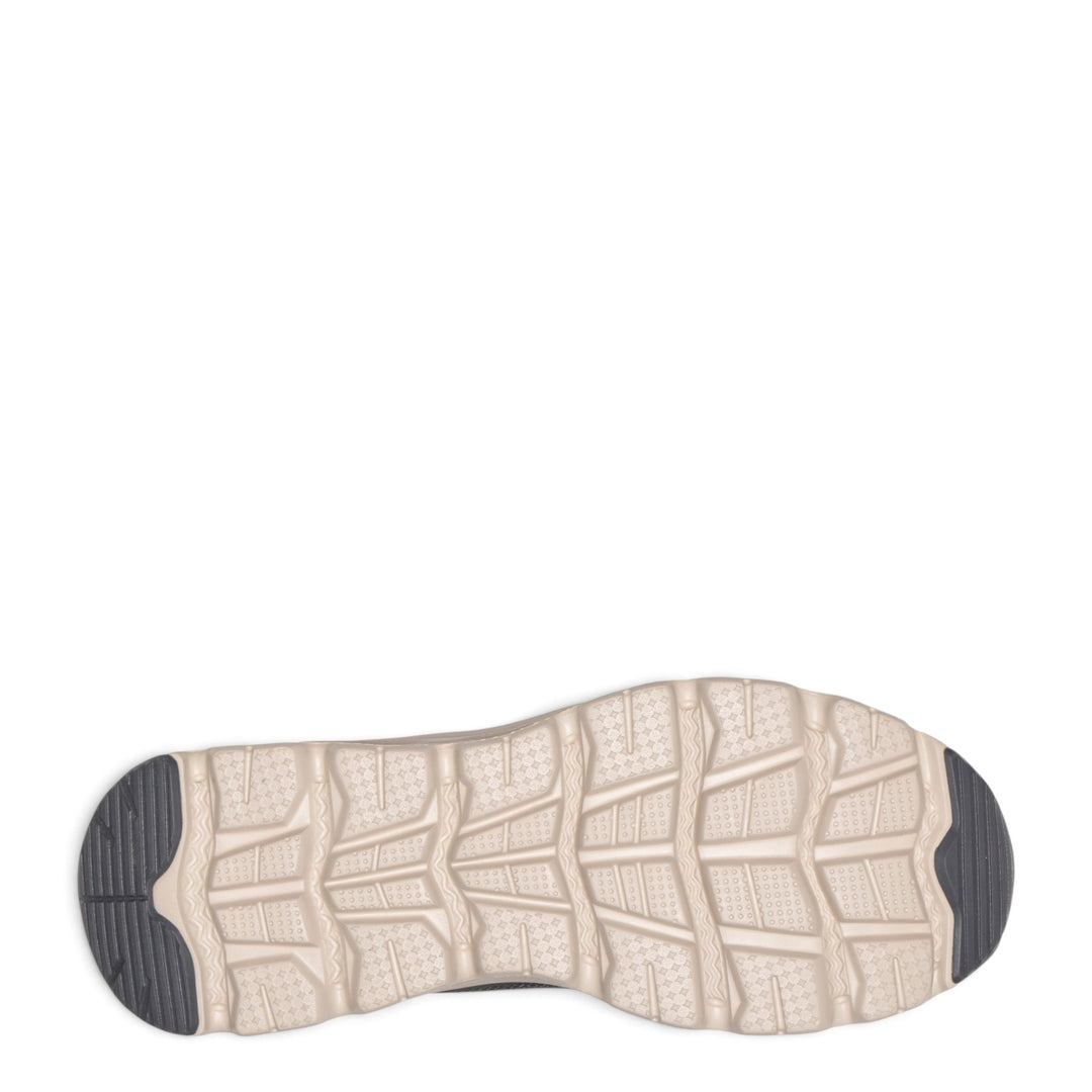 ada-shoes.ro Skechers Glide-Step shoe outsole in beige with a textured grip pattern and dark grey heel section