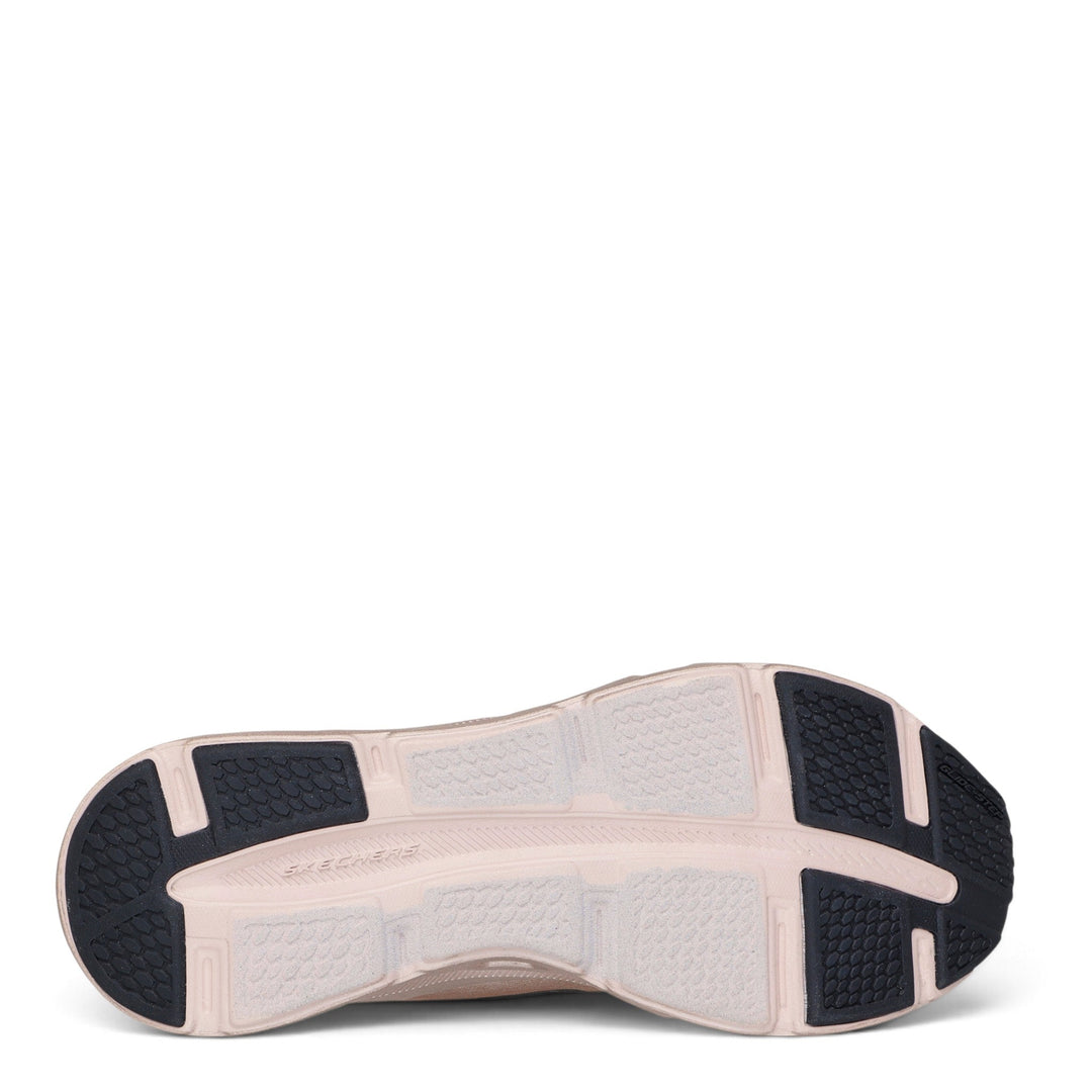 ada-shoes.ro Skechers Glide-Step Altus-Starlight Shine trainers showing the black and beige shock-absorbing outsole