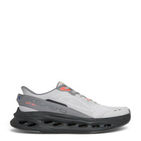 ada-shoes.ro Skechers Max Cushioning Glide-Step men's grey and black mesh slip-in sneakers with thick cushioned soles.