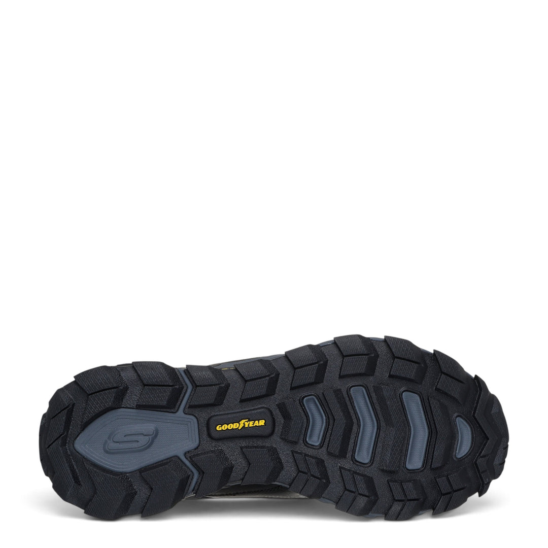 ada-shoes.ro SKECHERS Max Protect Sherwood Ridge black outdoor shoe with rugged Goodyear performance rubber outsole